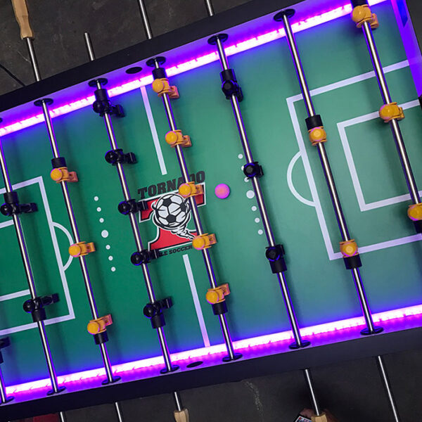 COMMERCIAL 4-PLAYER LED VALLEY TORNADO FOOSBALL TABLE - Image 2